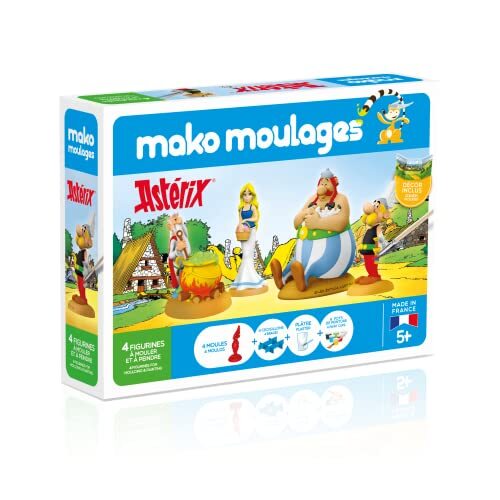 mako moulages Asterix en Obelix-set voor creatieve hobbys, gips- en schilderwerk, 4 vormen, gemaakt in Frankrijk, voor kinderen vanaf 5 jaar - 39089