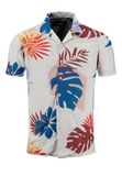 Key Largo Chemise 'Splash' saphir / or / grenadine / blanc