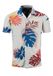 Key Largo Chemise 'Splash' saphir / or / grenadine / blanc