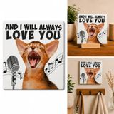 spreuktegel Deco Tile Spreuktegel I Will Always Love You