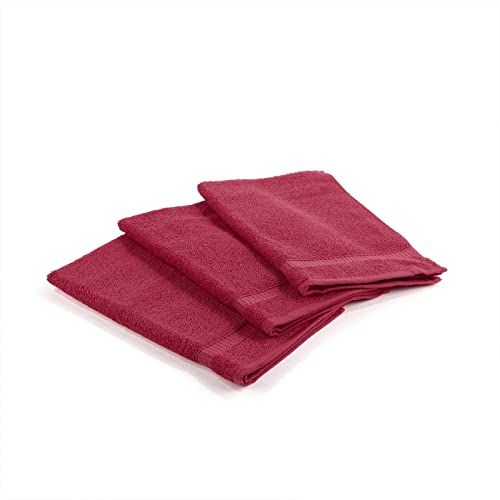 Caleffi Gastenhanddoek oceaan van katoen bordeaux - 74773