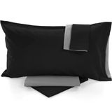 Bassetti Beddengoedset voor eenpersoonsbed, Pop Color Double, beddengoed, 100% katoen, rookgrijs, 160 x 280 cm