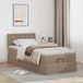 Prolenta Maison Exclusive Ottoman-Bett mit Matratze Cappuccino-Braun 90x190 cm Kunstleder