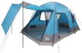 vidaXL Tunneltent 8-persoons Blauw Polyester