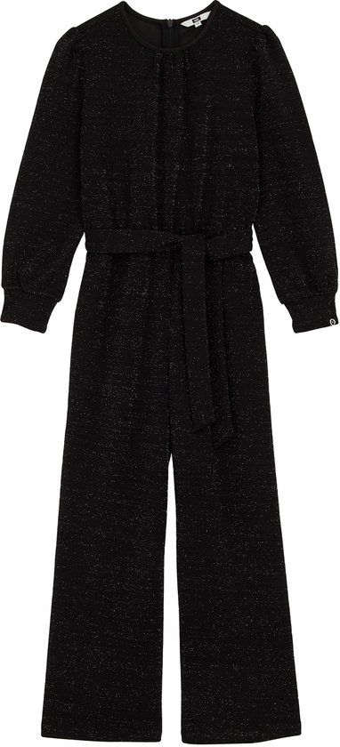 WE Fashion Meisjes jumpsuit met glittergaren - Maat 146 - Zwart