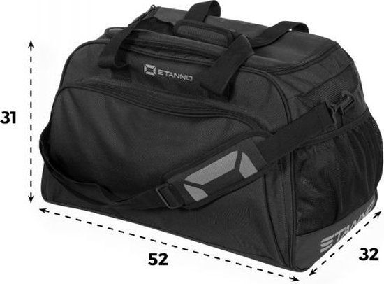 Stanno Merano Bag Sporttas - Zwart - Duffel bag - 51 l