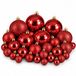 Mica Decorations Boules de Noël Rouge 46 Pièces