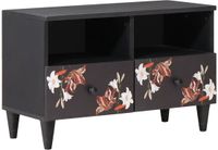 vidaXL Opbergkasten Multikleur 70 x 33 x 46 cm Massief Mango Hout