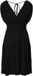 LingaDore Strand jurk Zwart Effen Korte mouw Viscose