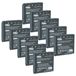 vhbw 10x batterie compatible avec HBC télécommande grue camion conduite, Technos télécommande industrielle (700 mAh, 6 V, NiMH) - noir