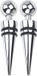 Svenska Living Flessenstoppers/Afsluitdoppen - 2x stuks - RVS/Rubber - wijnstopper