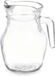 Vivalto schenkkan/water/ wijn karaf - glas - transparant - 500 ml - D9 x H13 cm - met schenktuit