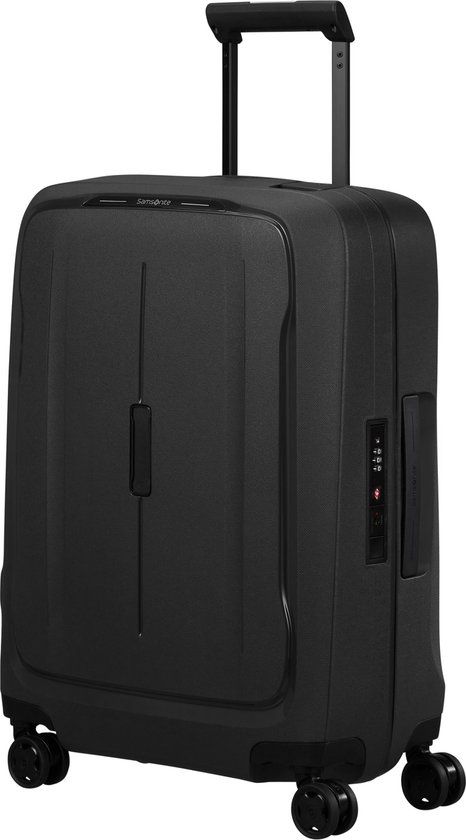 Samsonite Essens Spinner 55 cm Handbagage - Graphite - Hardcase - 4 Wielen - TSA Slot