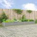 Maison Exclusive - Jardinière en acier galvanisé, gris clair, dimensions : 480 x 100 x 45 cm