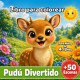 Pudú Divertido: Libro para Colorear de Animales