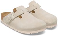 Birkenstock Boston Suède Slippers Senior Off White