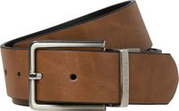 JACK&JONES JACGARDA REVERSIBLE BELT NOOS Heren Riem Lichtbruin Effen 100% polyurethaan