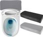 Bol Toilet Tank Cover in Zwart en Grijs - Universeel en Wasbaar - Zachte en Absorberende Vervanging - Elastische Bodem - Badkamer Decor - 2-Pack.