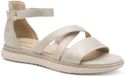 Tamaris WIDE FIT Dames Sandaal 8-88601-44 Beige Leer/Textiel Maat 38 EU