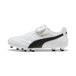 PUMA Unisex King Top FG/AG voetbalschoenen, wit zwart, 42,5 EU