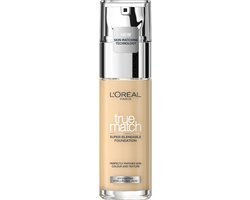 L'Oréal Make-Up Designer True Match Foundation 1.W Golden Ivory - Natuurlijk Dekkende Foundation met Hyaluronzuur en SPF 17 - 30 ml