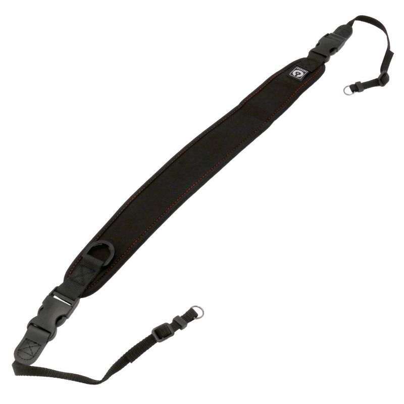 Caruba Camera Neckstrap comfort + Quick release (black+red)
