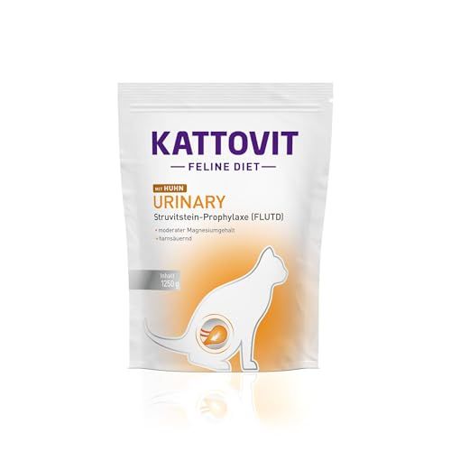 Kattovit Urinary droogvoer voor katten | Dieetvoer voor volwassen katten met urinewegaandoeningen | 1.250 g kip