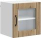 vidaXL Wandglas Kasten LUCCA Artisanaal eiken 40 x 31 x 40 cm