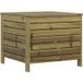 Repose-pied de jardin 62x63,5x53,5 cm bois de pin imprégné