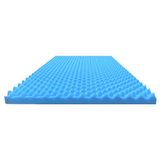 CertiPUR-US Foam Global CertiPUR-US Matrasverhoger van luchtdoorlatend eierschot schuimkussen, bedverhoger voor ondersteuning, druk- en gewichtsverdeling, afmetingen: 5,1 x 83,8 x 182,9 cm
