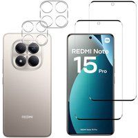 Phonillico® Verre Trempé pour Xiaomi Redmi Note 15 PRO 4G et Protection Caméra [Pack 2]