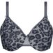 Chantelle Co Bra Underw. Very Covering Molded Grey Leopard Taille: E100