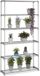 Merkloos Relaxdays Plantenrek binnen - 174 x 91 x 28 cm - metaal - steeksysteem