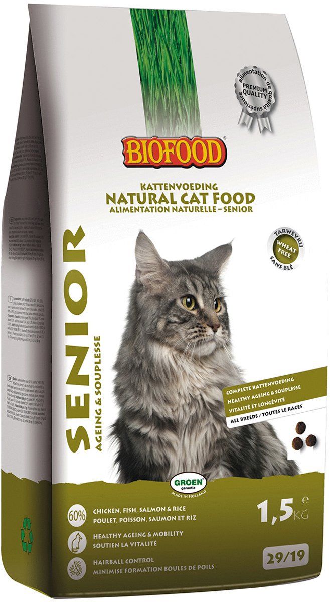 BIOFOOD Cat Senior Ageing & Souplesse - 1.5 kg