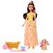 Disney Princess Belle poupée de mode et chiot à brosser et à baigner