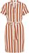 VILA VIIDA PAYA S/S SHIRT DRESS/2/KA Dames Mini jurken Maat 44 Viscose Gestreept Mocha Bisque