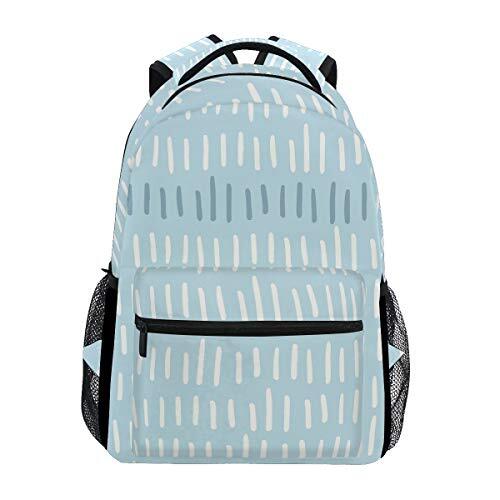 FANTAZIO Rugzakken Aqua School tas weven Daypack met rits OneSize 2