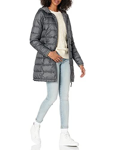 Amazon Essentials Lichtgewicht Waterbestendig Packable Puffer Coat Down Alternatief, Houtskool Heide, XL