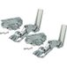 Vhbw 4x Charnière De Porte Compatible Avec Siemens Ki24rv63 Ki25fa60, Ki24rv62, Ki26e440, Ki25r40, Ki25r440 Réfrigérateur - Kit Réparation