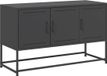 vidaXL Meuble TV - 100,5x39x60,5 cm - acier - noir