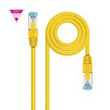 Monkey Ladder Cat.7 600MHz LSZH SFTP PIMF AWG26 netwerkkabel Geel 30 cm