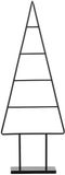 Mica Decorations Decoratie Kerstboom - L34 x B12 x H90 cm - IJzer - Zwart
