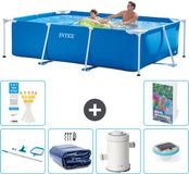 Intex Rechthoekig Frame Zwembad - 260 x 160 x 65 cm - Blauw