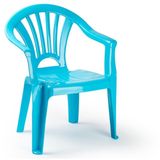 Plasticforte Stoeltjes voor kinderen - 6x - lichtblauw - 50 cm - voor binnen en buiten - kunststof