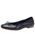 Tamaris Dames Ballerina Leder, Donkerblauw, 38 EU