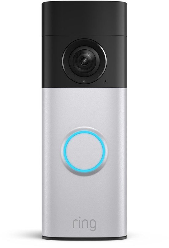 Ring Videodeurbel Plus op batterij (nieuwste generatie) - Nickel Silver - 2k video