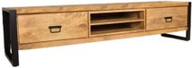 Lizzely Garden & Living Tv meubel lichtbruin mangohout 200cm Avelyn