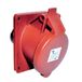 TP Electric CEE prise de courant encastrable, coudé, 400V, 32A, 5 pôles, 83x90 mm, numéro d'article 7061