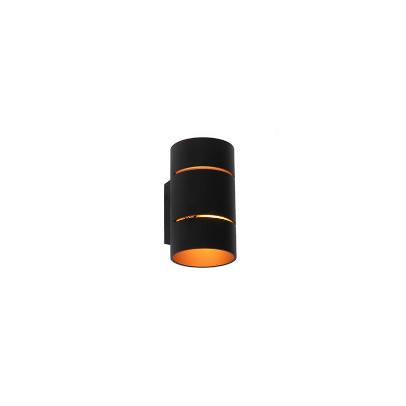QAZQA Pia - Moderne Wandlamp - Zwart - G9