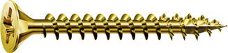 Spax Universele schroef, 4 x 50 mm, 180 st, voldraad, verzonken kop, kruiskop z, 4cut, yellox